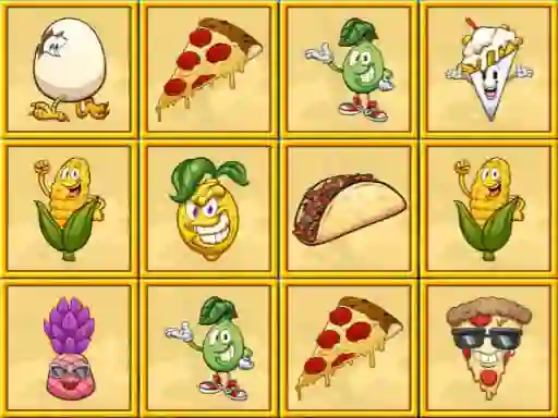 Lojë Foody Memory në internet