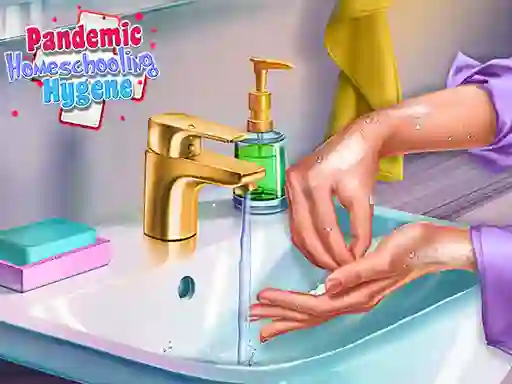 Pandemic Homeschooling Hygene — free online game