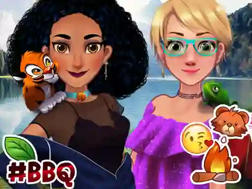 Princess on camping — free online game