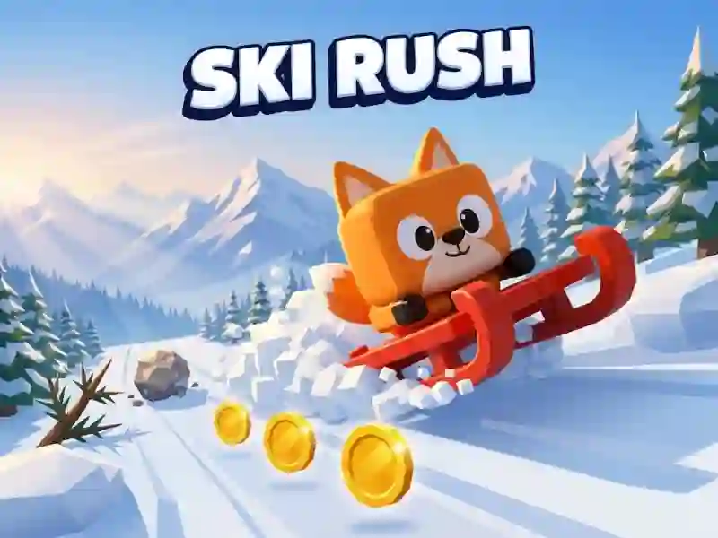 Ski Rush — безплатна онлайн игра