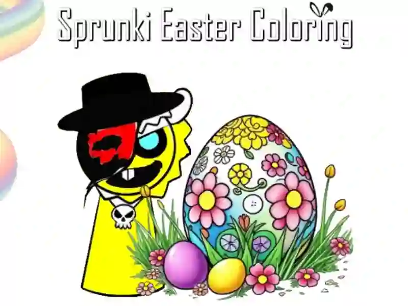 Sprunki Easter Coloring Sprunki Easter Coloring