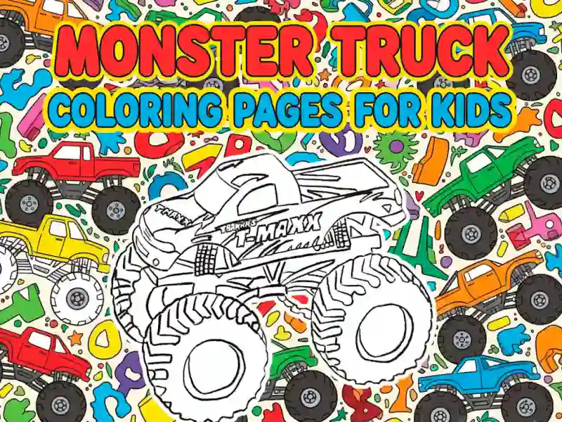 Monster Truck Coloring Pages For Kids