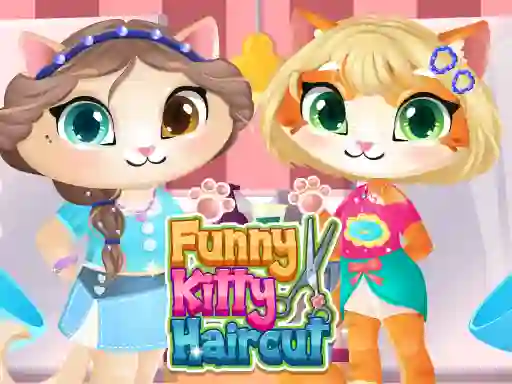 Funny Kitty Haircut — bezplatná online hra
