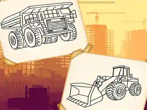 Construction Trucks Coloring — free online game