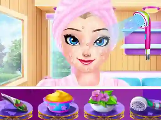 Elsa Holiday Spa Relax — free online game