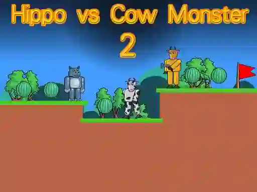 Hippo vs Cow Monster 2 — free online game