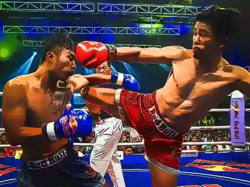 MuayThai Fighters Jigsaw — لعبة مجانية اون لاين