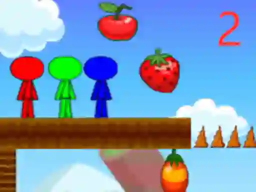 Stickman Bros In Fruit Island 2 — free online game
