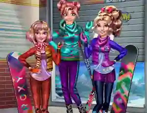 Princesses Winter Holiday — free online game