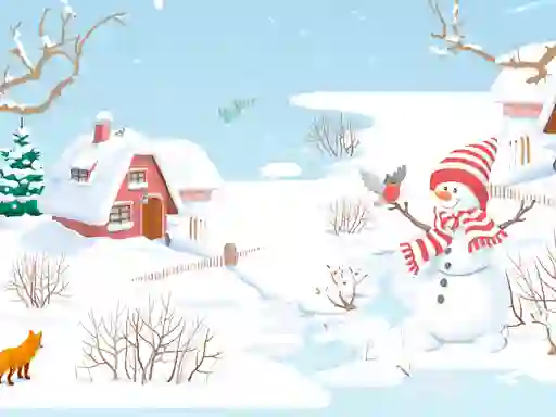 Snowman Slide — free online game