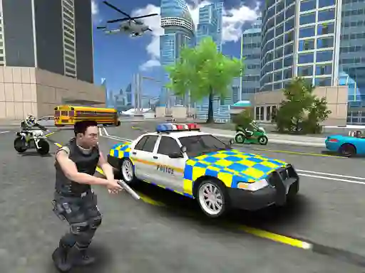 Police Cop Car Simulator City Missions — free online game