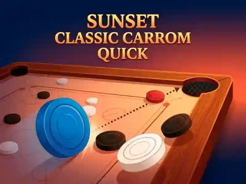 თამაში Sunset Classic Carrom Quick ონლაინ
