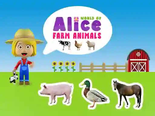 World of Alice Farm Animals — free online game