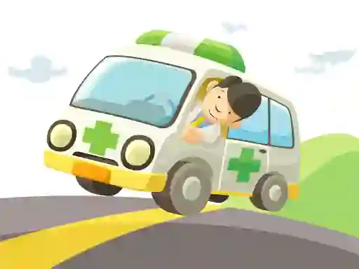 Cartoon Ambulance — free online game