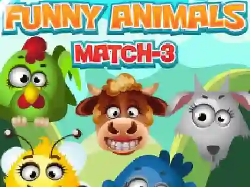 Funny Animals Match 3 — free online game
