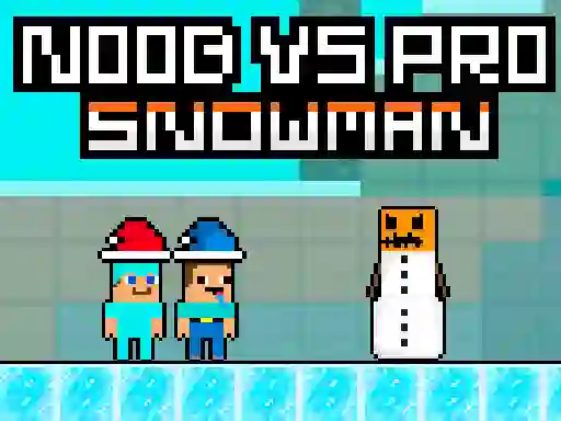 Noob vs Pro Snowman — free online game