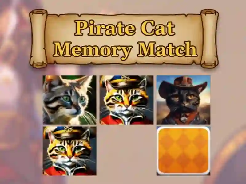 Pirate Cat Memory Match
