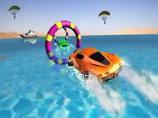 Floating Water Surfer Car Driving: Beach Racing — free online game