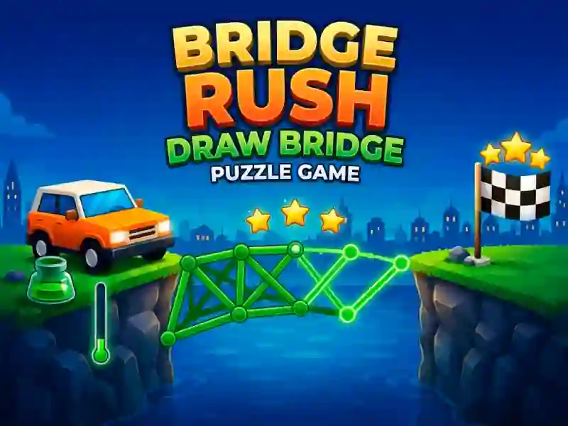 Hra Bridge Rush - Draw Bridge Puzzle Game