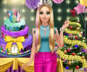 Blondie Winter Party — free online game