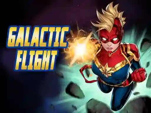 Captain Marvel galactic flight — free online game