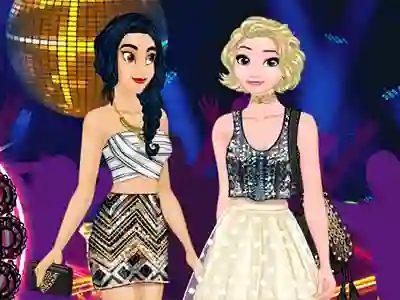 Princesses Hit 3 Parties a Night — free online game