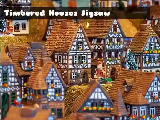 Igra Timbered Houses Jigsaw online