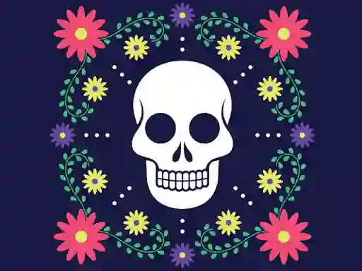 Colorful Skull Jigsaw — free online game