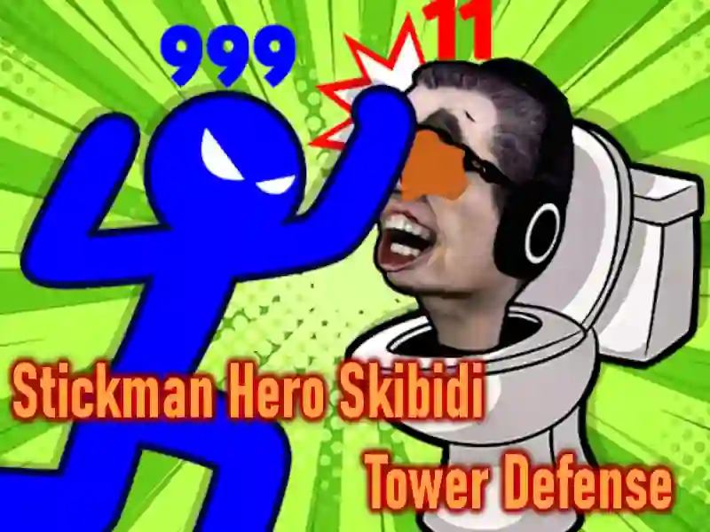 Stickman Hero Skibidi Tower Defense
