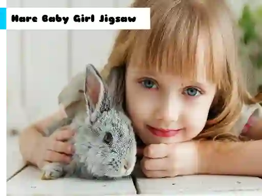 Mchezo Hare Baby Girl Jigsaw online