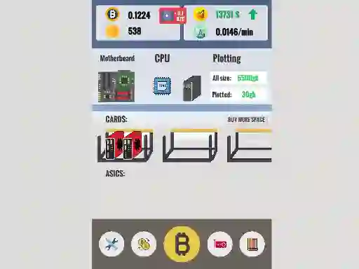 Juego Bitcoin Clicker en línea