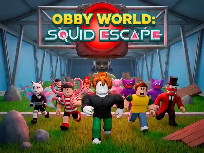 Obby World Squid Escape — безкоштовна онлайн гра