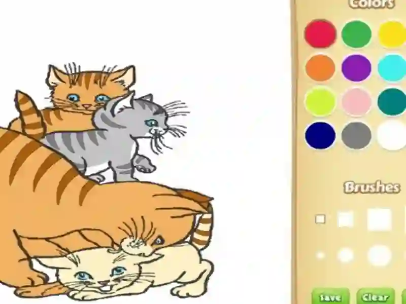 Cats Coloring Book For Kids