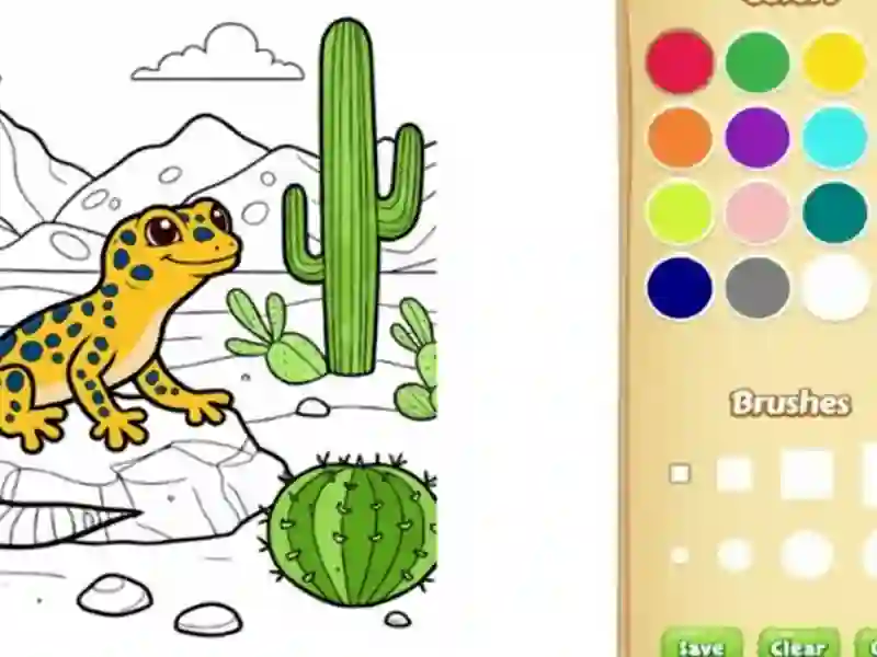 Desert Animals Coloring Book for Kids