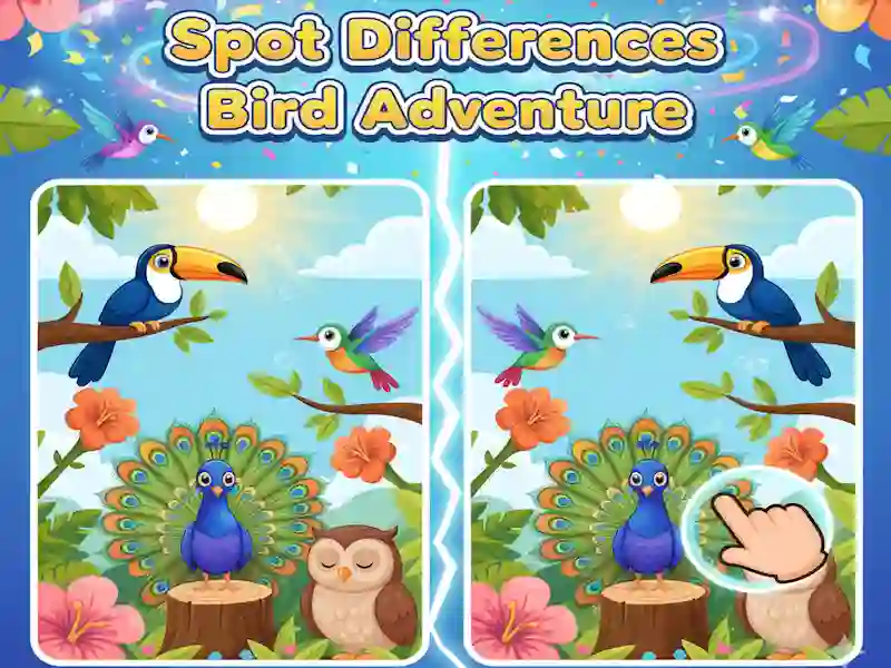 Spot Differences Bird Adventure