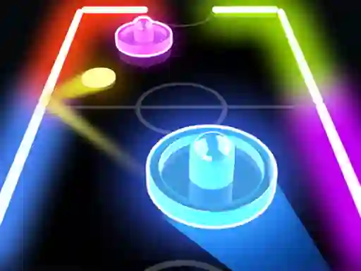 Glow Hockey HD — bezmaksas tiešsaistes spēle