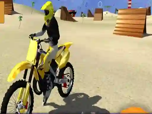 Motor Cycle Beach Stunt — free online game
