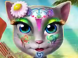 Kitty Beach Makeup — free online game