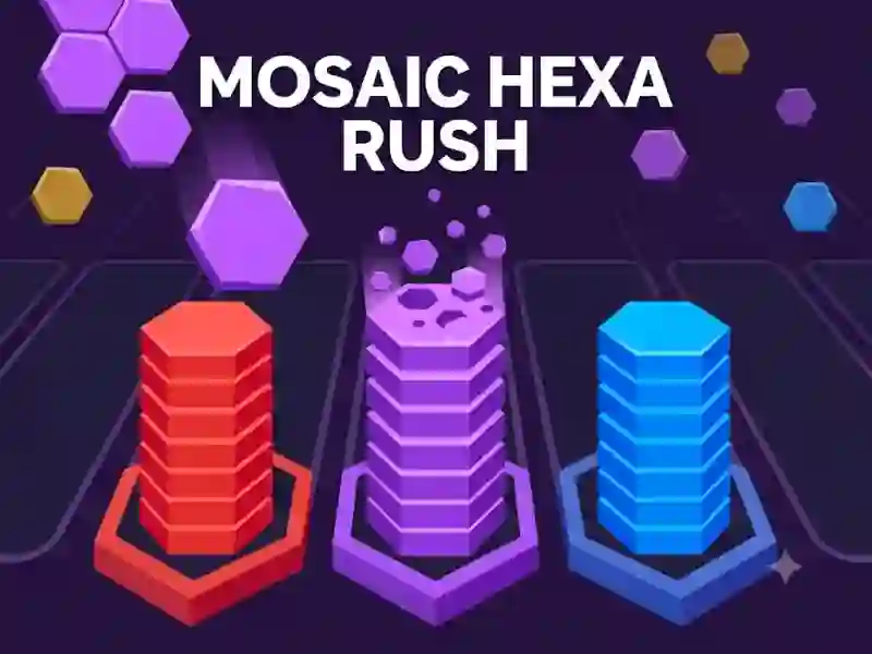 Leikur Mosaic Hexa Rush á netinu