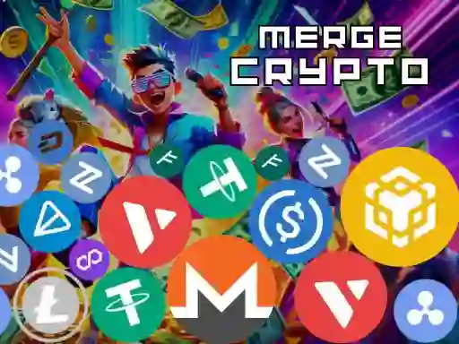Spil Merge Crypto 2048 Puzzle online