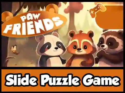 Paw Friends - Slide Puzzle Game — free online game