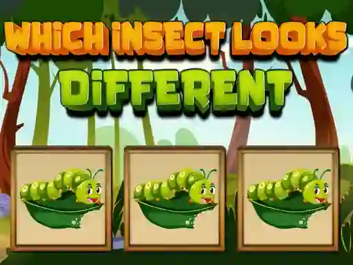 Which Insect Looks Different — free online game