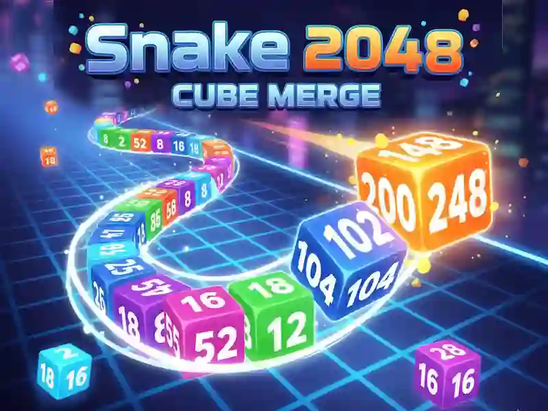 Snake 2048: Cube Merge