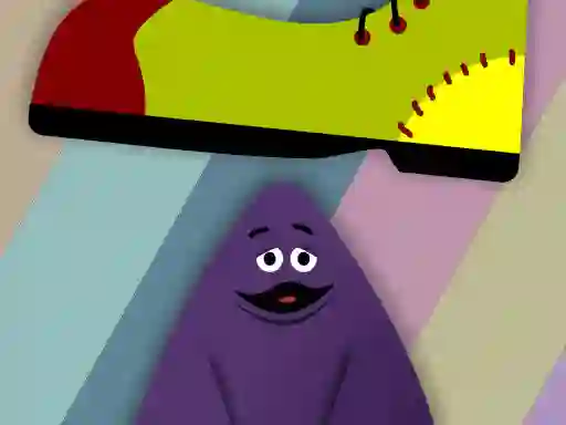 Grimace vs giant clown shoes — free online game