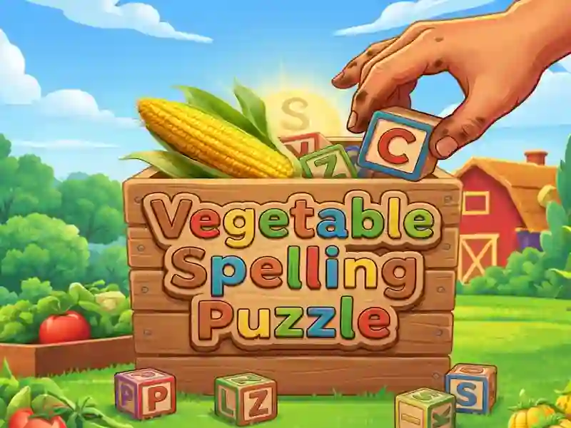 Игра Vegetable Spelling Puzzle онлајн