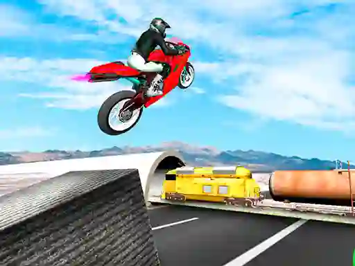 Trail Bike vs Train Race — free online game