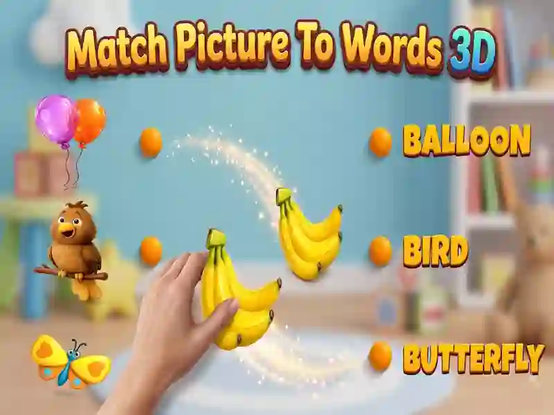 თამაში Match Picture To Words 3D ონლაინ