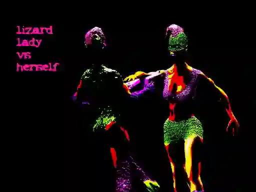 Lizard Lady vs Herself — free online game