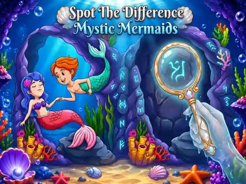Spot The Difference Mystic Mermaids — darmowa gra online