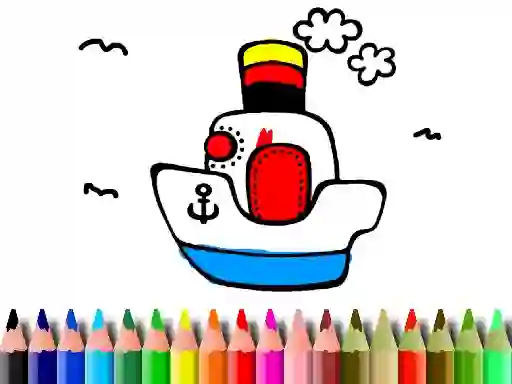 Back to School: Boat Coloring — free online game